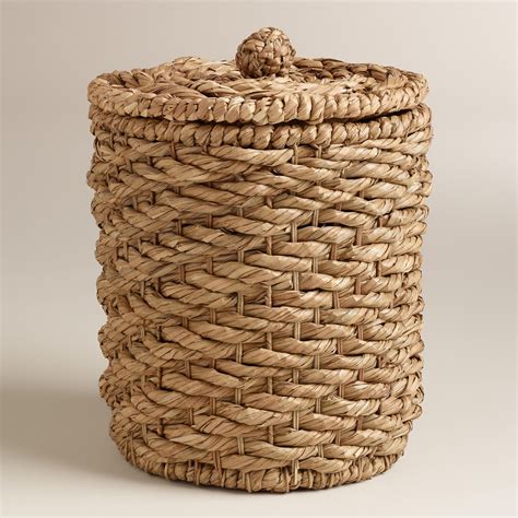 water hyacinth basket with lid